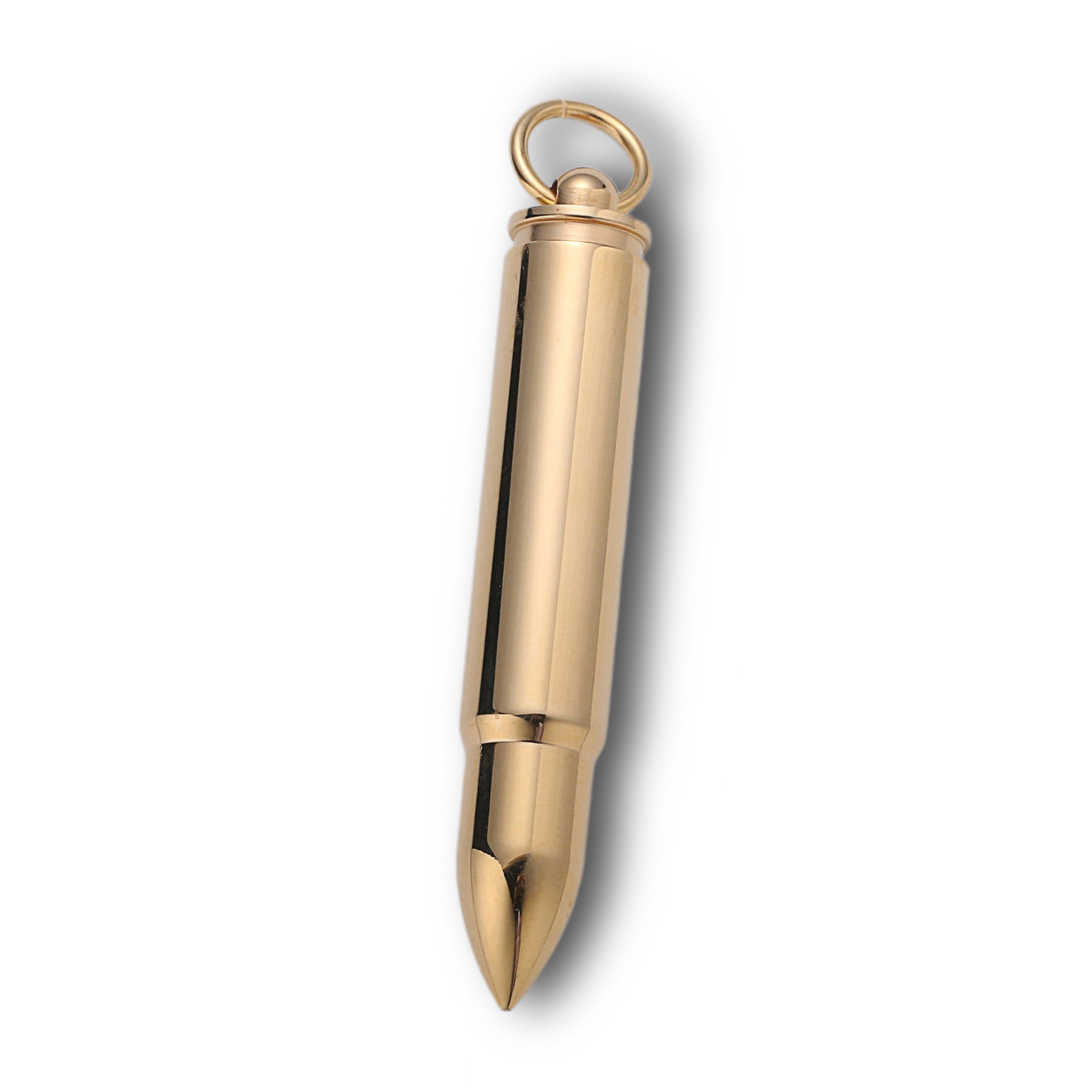 18k Gold Filled Stainless Steel Bullet Pendant